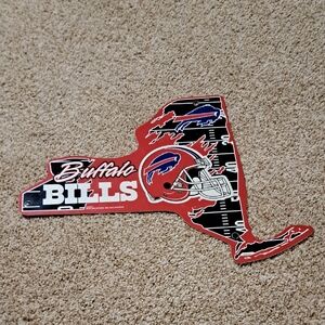 Buffalo Bills Red and Blue Wall Sign